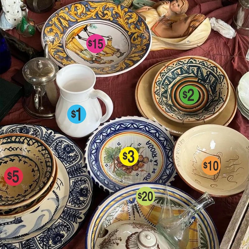 YSHIHE Garage Sale Price Stickers, 2040 Pieces Yard Sales Sticker 3/4 Inch Round Price Tags Labels, Multiple Denominations, Bright Colors - Image 5
